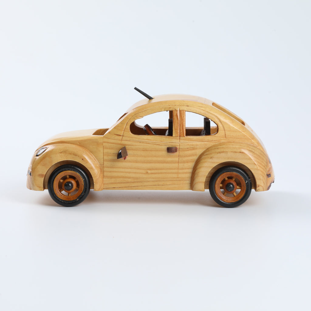Time-Tested Wooden Car: A Child's First Focus & Coordination Journey
