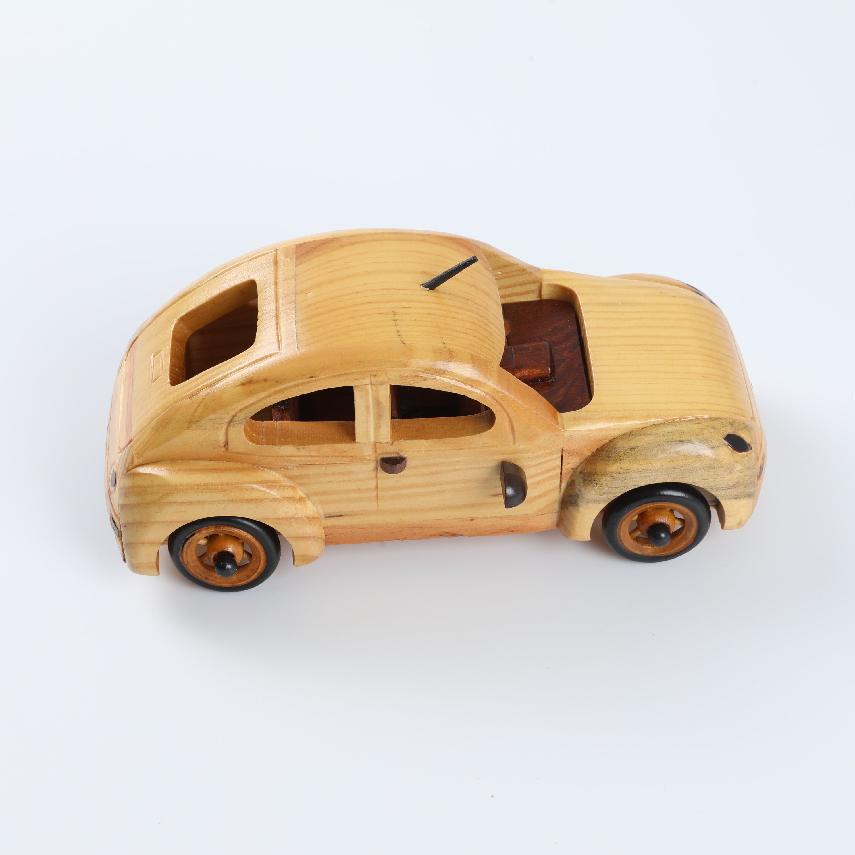 Time-Tested Wooden Car: A Child's First Focus & Coordination Journey