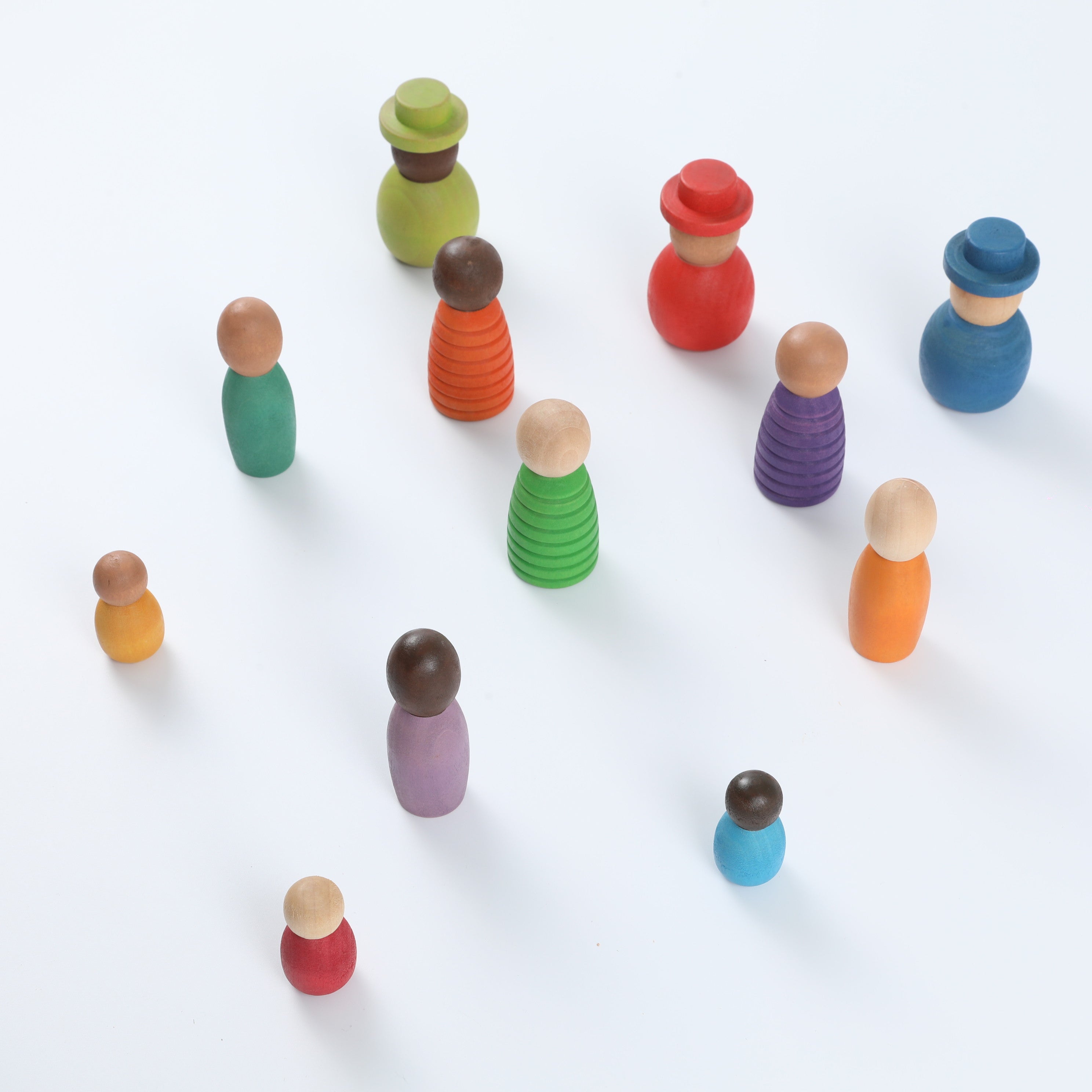 Colorful Role-Play Family Figures - Educational Building Blocks for Social & Emotional