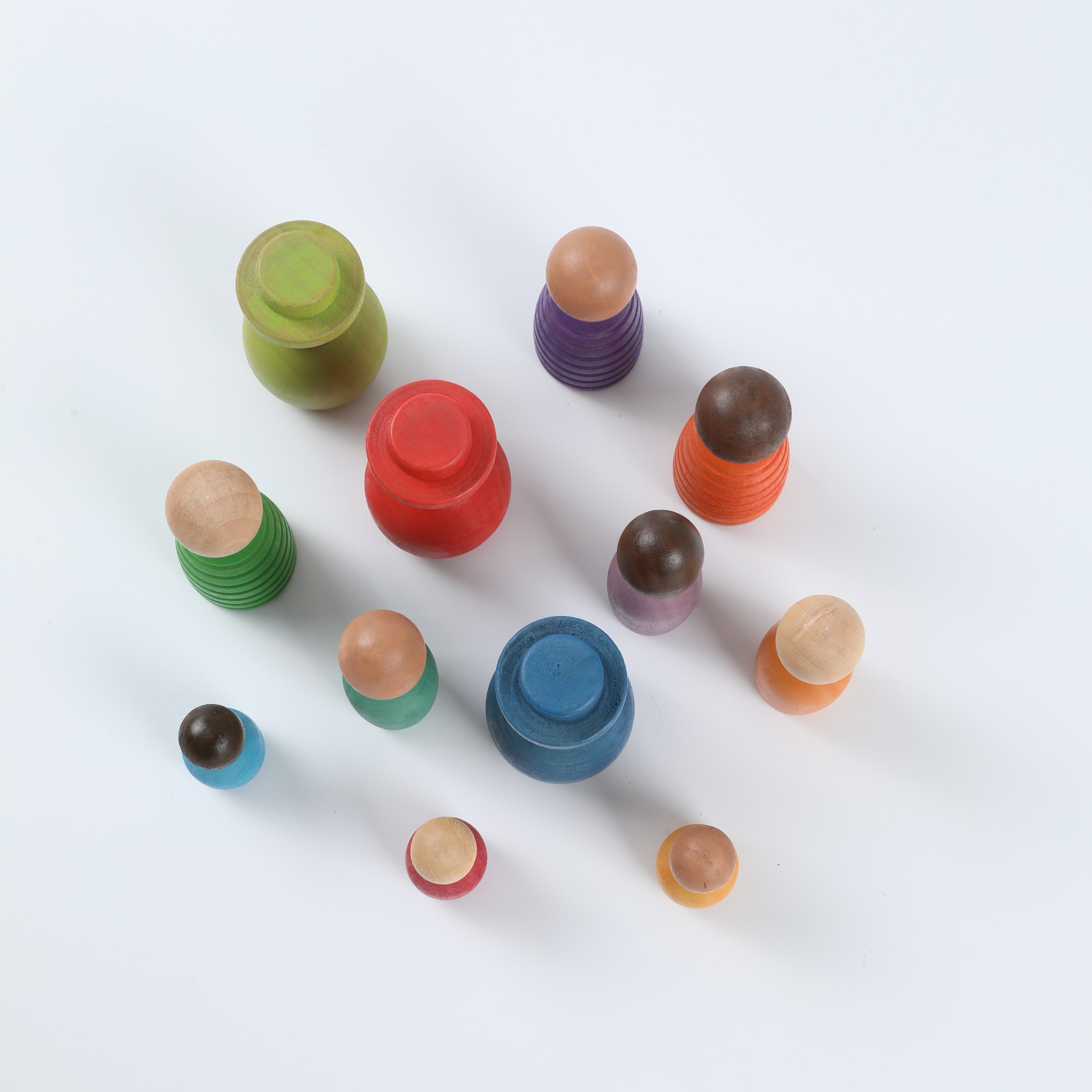 Colorful Role-Play Family Figures - Educational Building Blocks for Social & Emotional