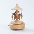 Handmade Wooden Music Box | Carousel Toy & Room Decor for Kids