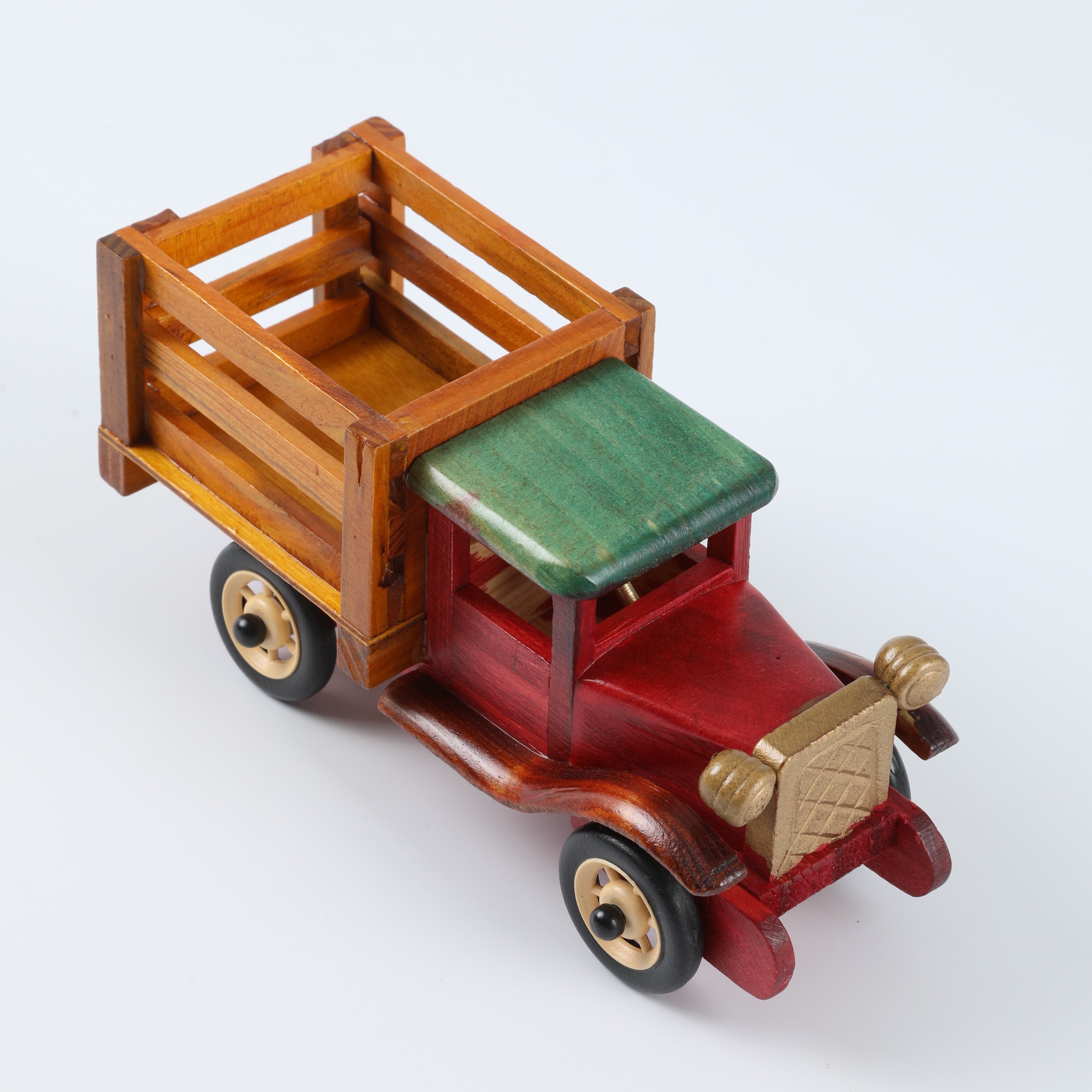 Wooden Car Toy & Desk Accent – A Creative Home Decor Piece