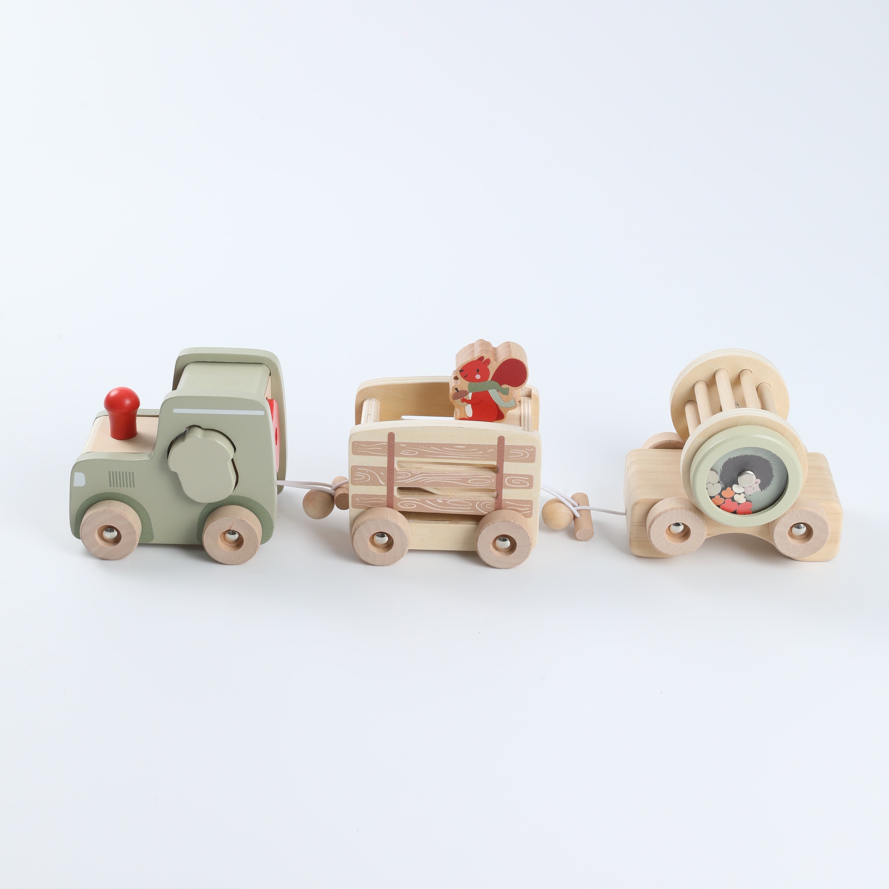 Wooden Educational Toy Car Set for Babies - Early Learning & Development
