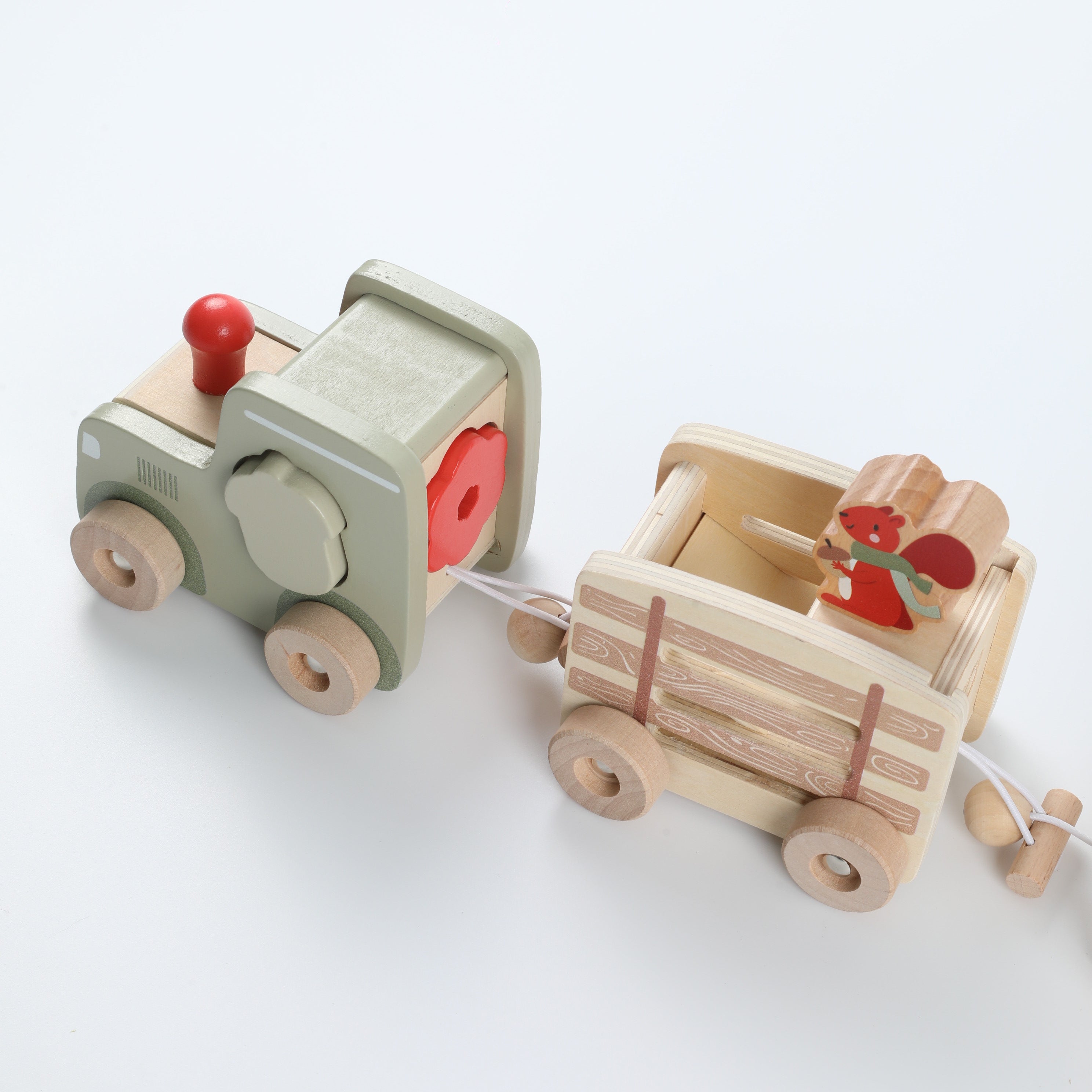 Wooden Educational Toy Car Set for Babies - Early Learning & Development