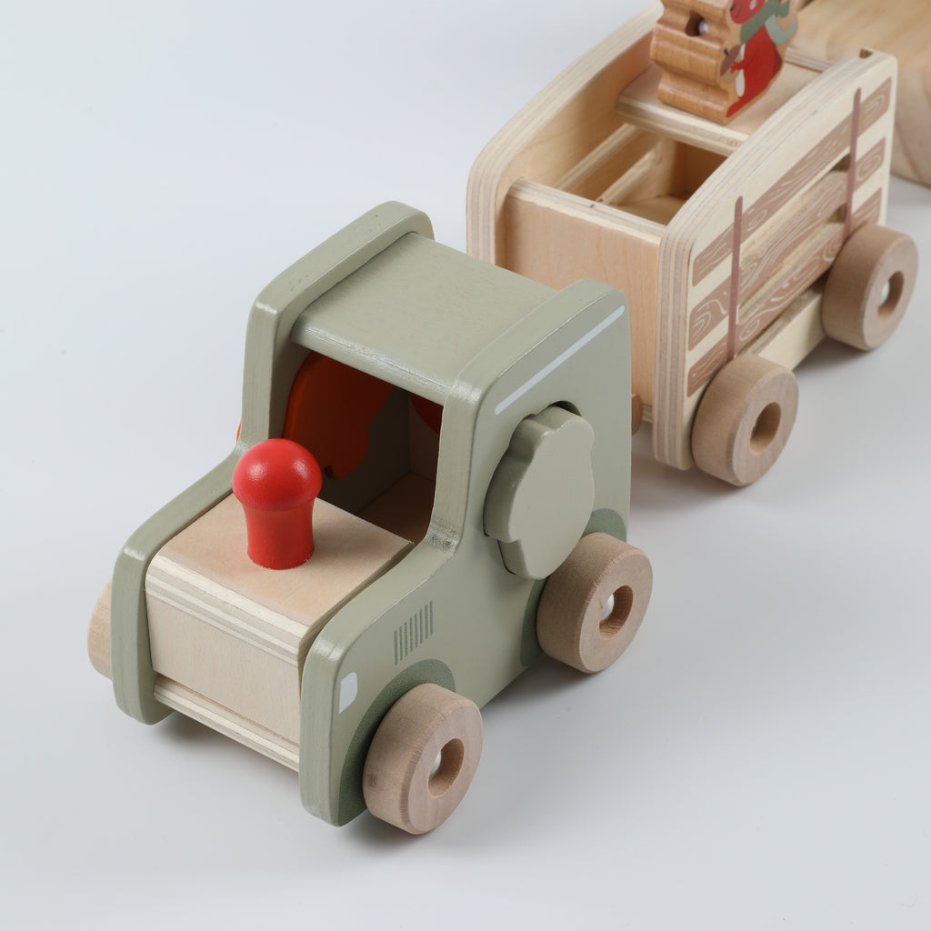 Wooden Educational Toy Car Set for Babies - Early Learning & Development