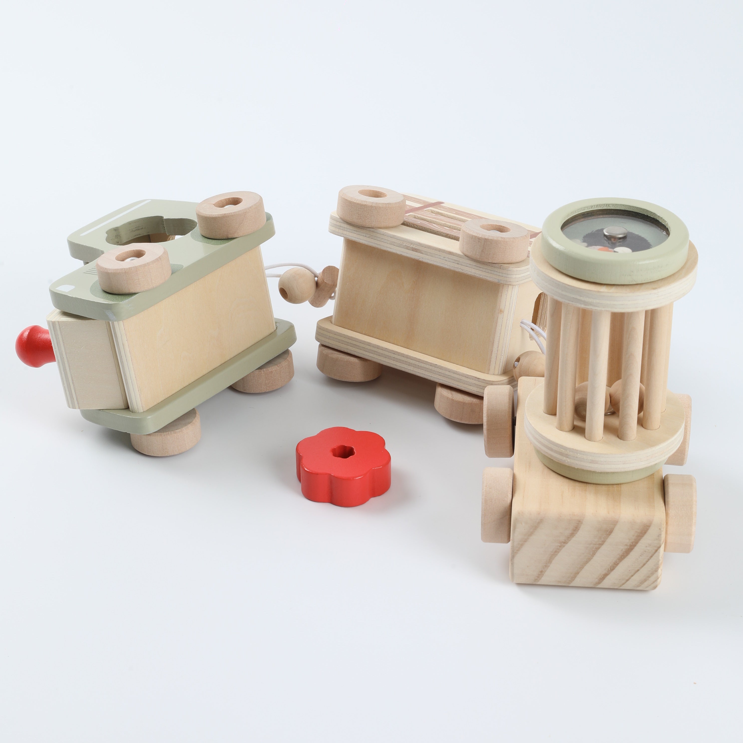 Wooden Educational Toy Car Set for Babies - Early Learning & Development
