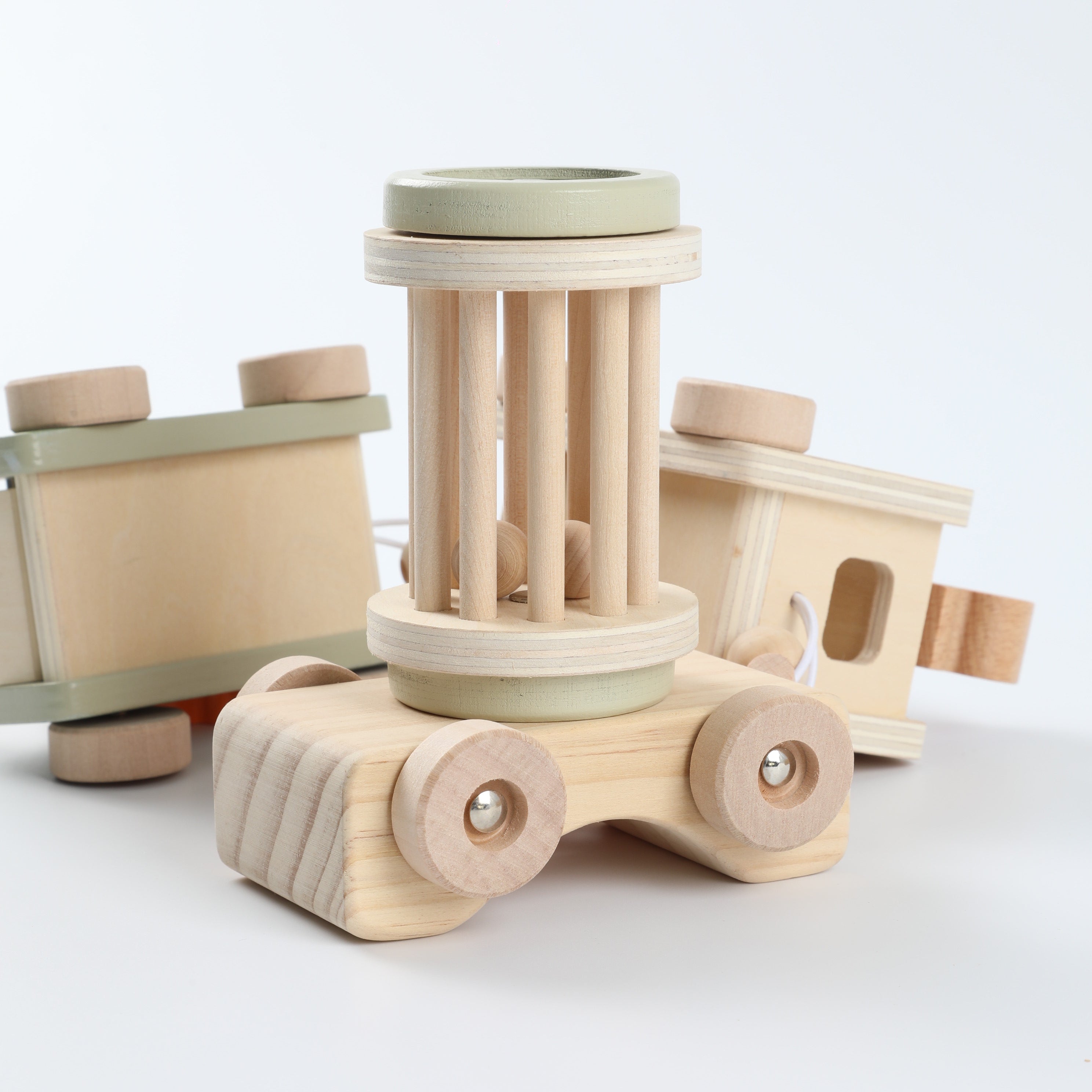 Wooden Educational Toy Car Set for Babies - Early Learning & Development