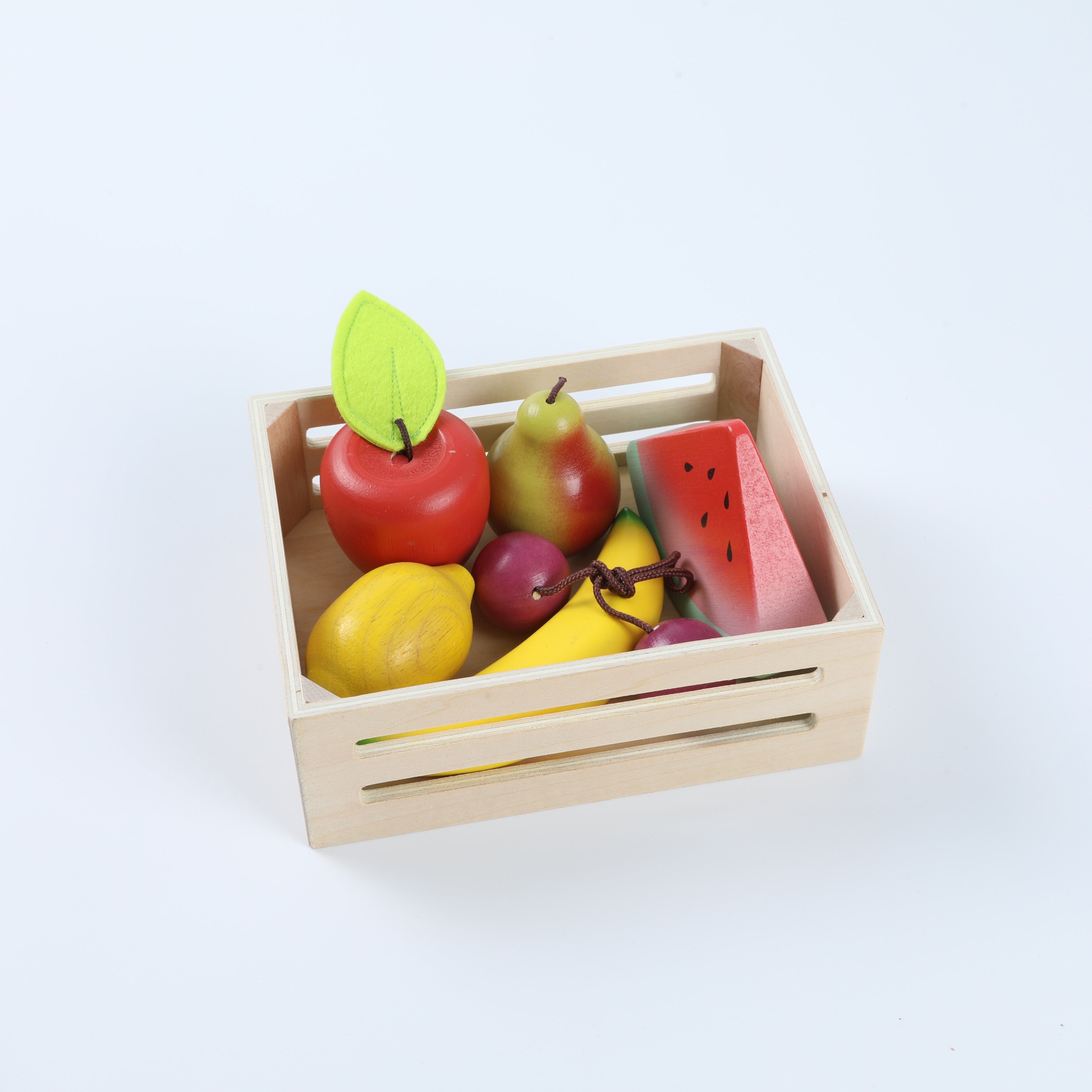 Children‘s Kitchen Simulation Wooden Meat Bread Fruit Toy Set