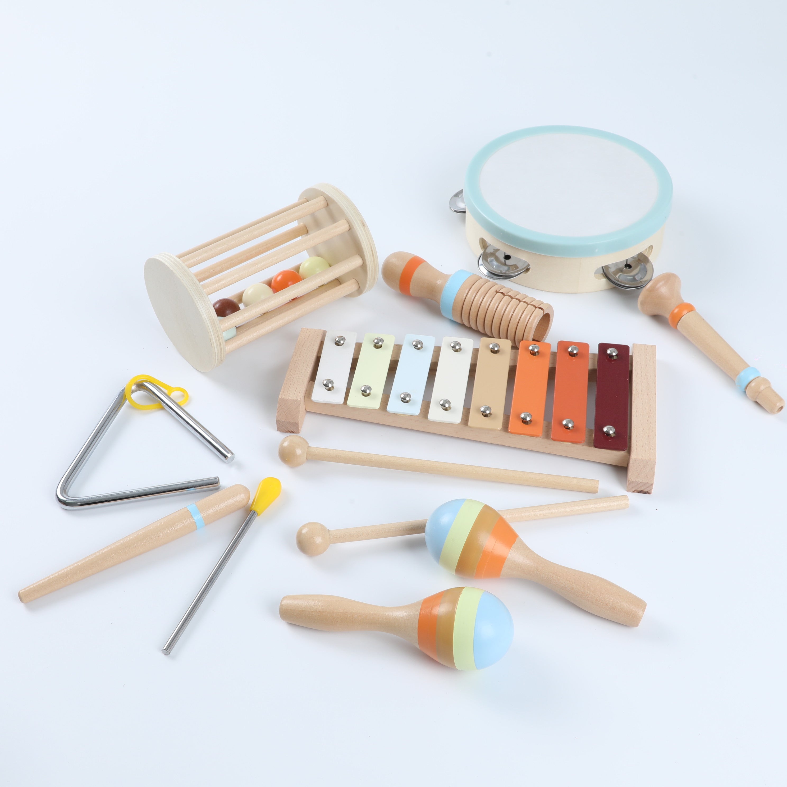 Wooden Percussion Instrument Early Education Set, Music Enlightenment Toy