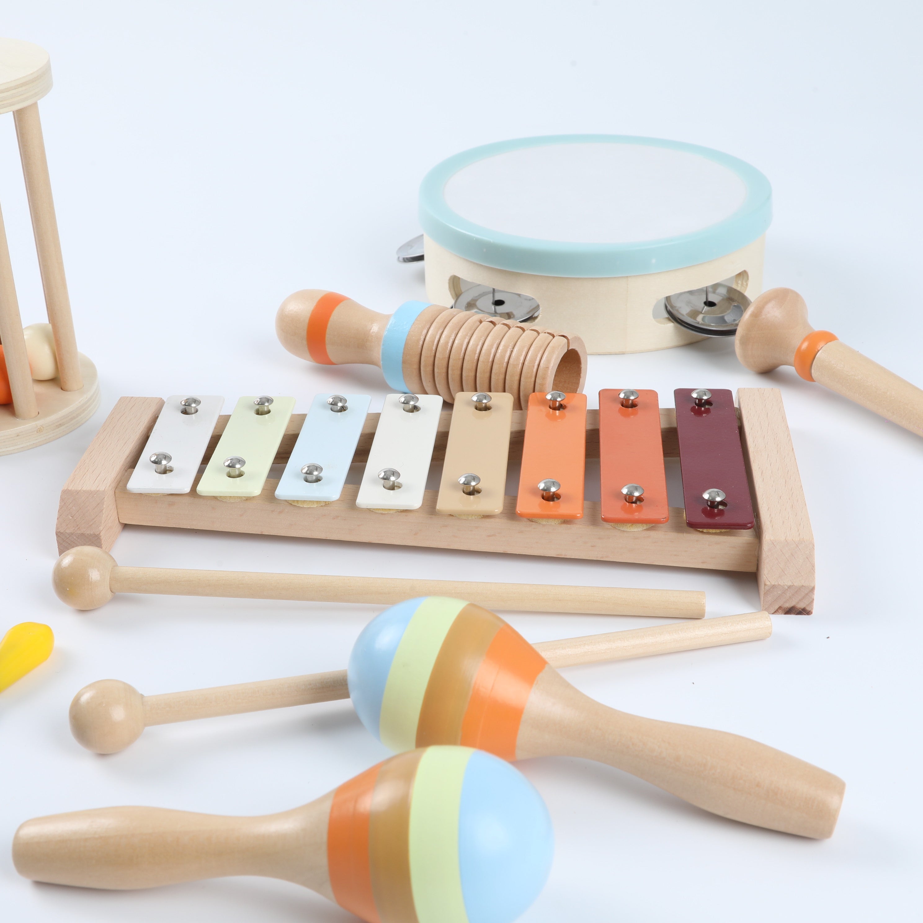 Wooden Percussion Instrument Early Education Set, Music Enlightenment Toy