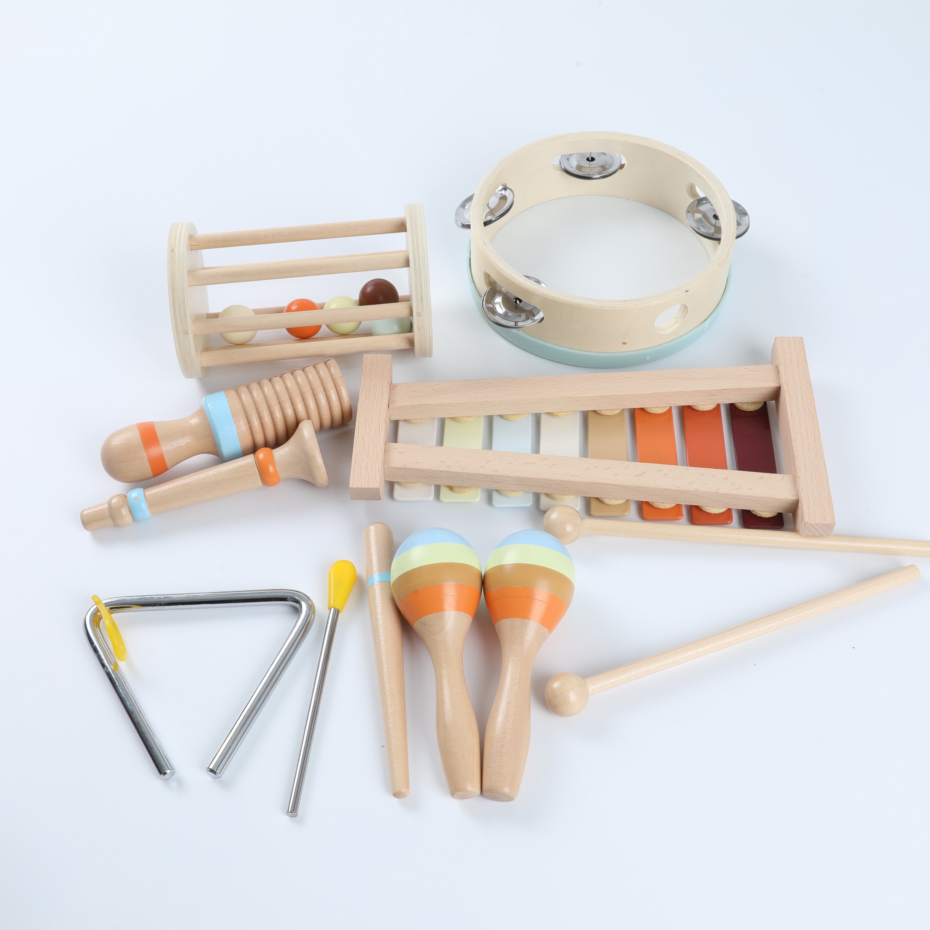 Wooden Percussion Instrument Early Education Set, Music Enlightenment Toy