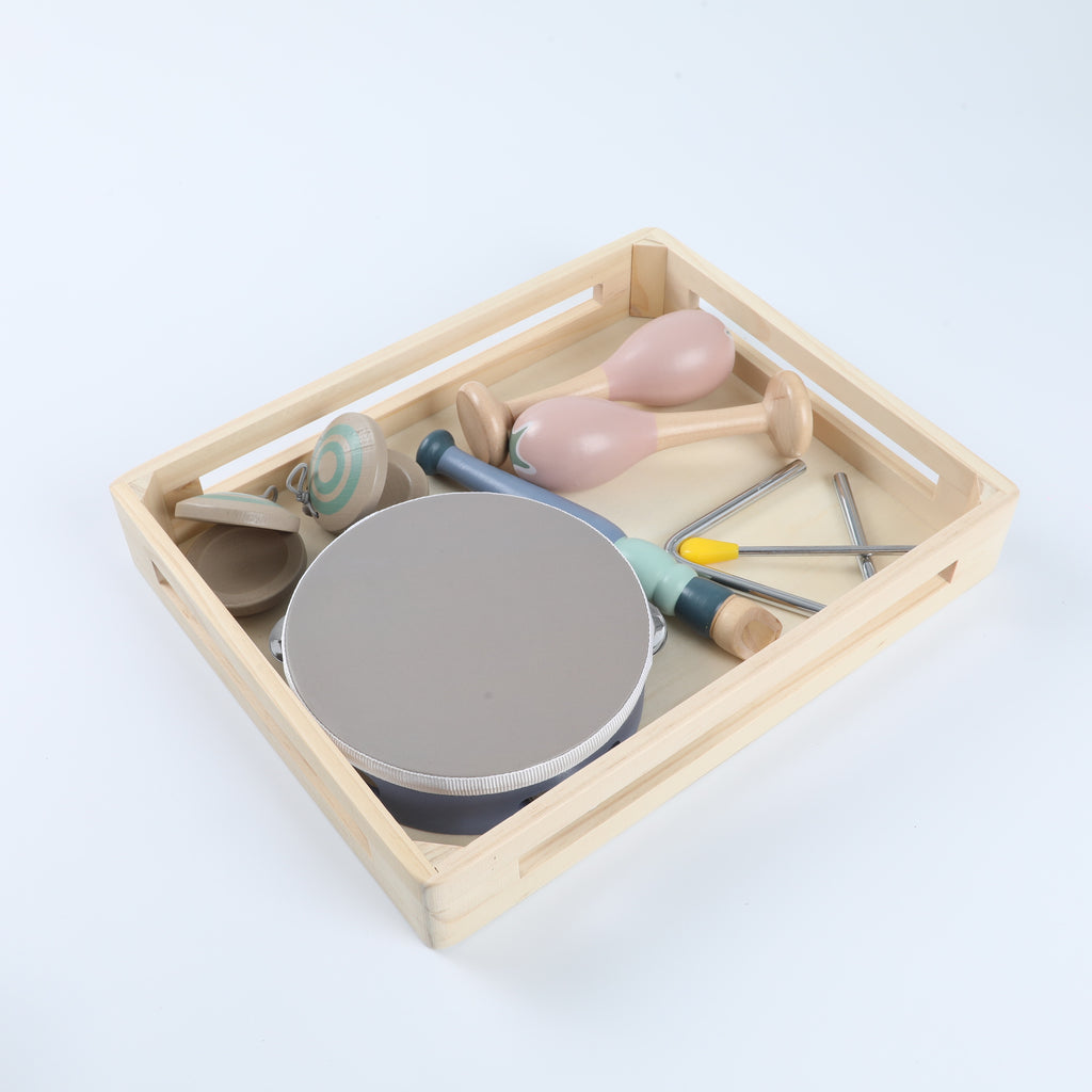 Wooden Percussion Instrument Early Education Set, Music Enlightenment Toy