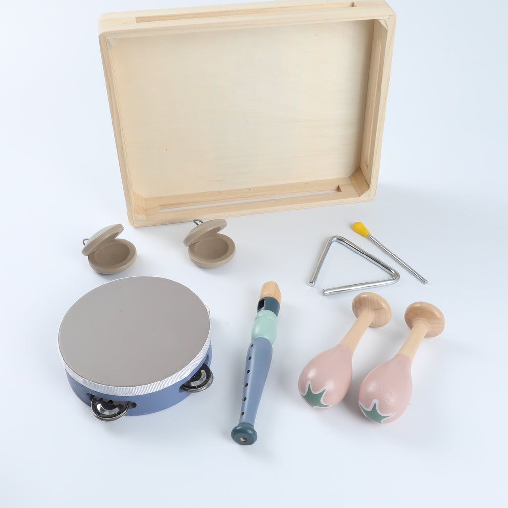Wooden Percussion Instrument Early Education Set, Music Enlightenment Toy