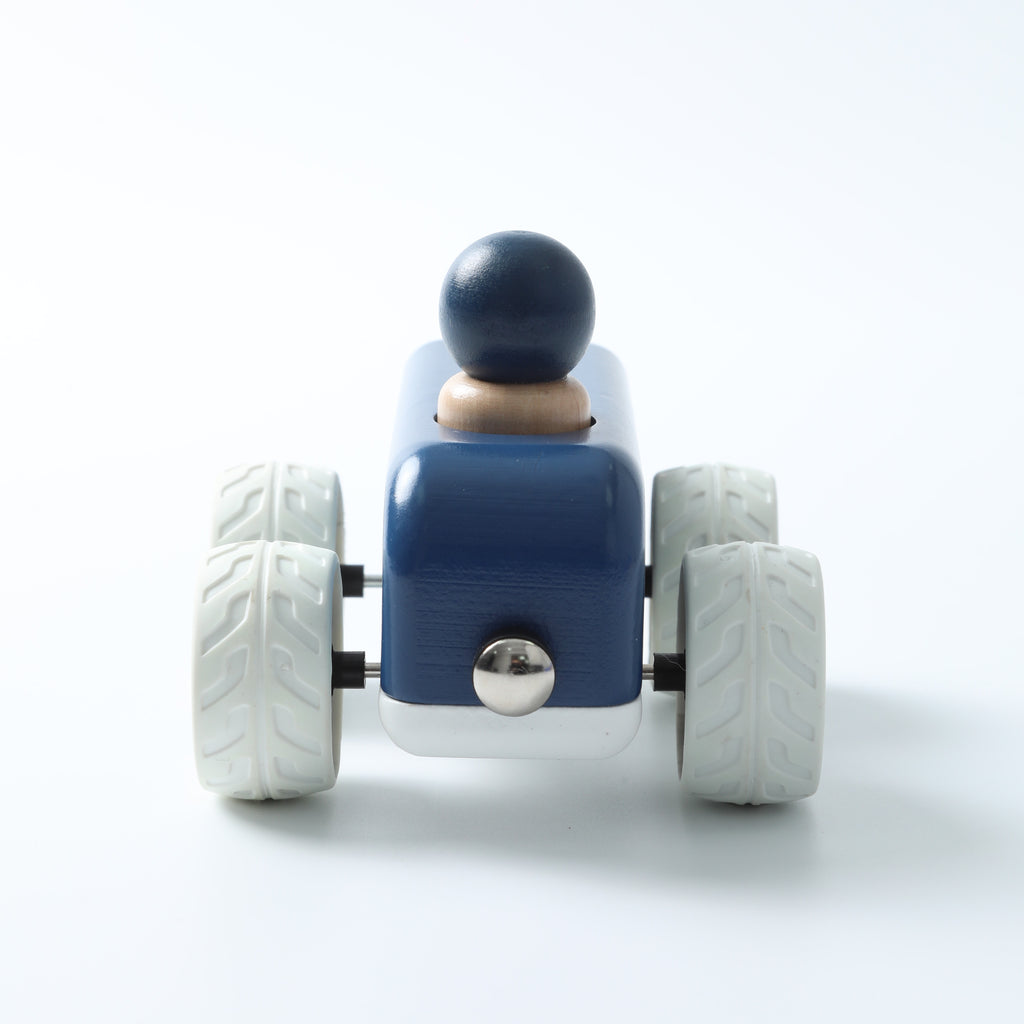 Children's Educational Wooden Pull-Back Toy Car