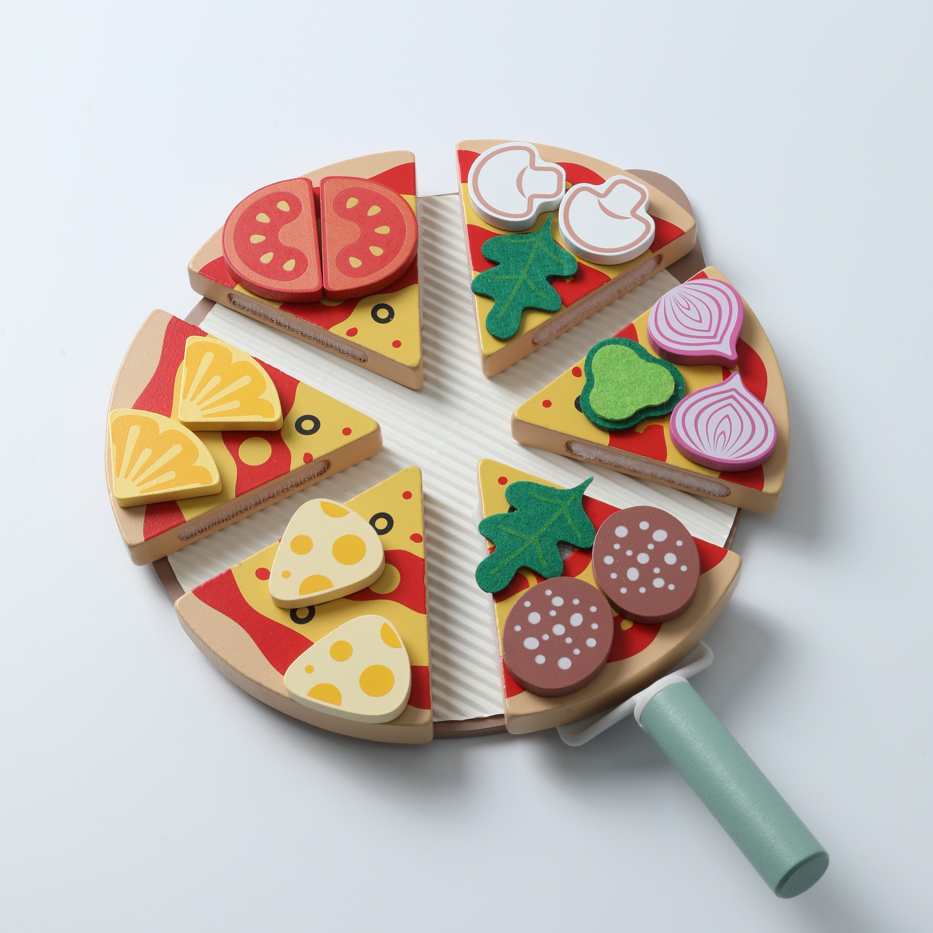 Food Colorful Slicing Playset, Parent-Child Interactive Early Education Toy