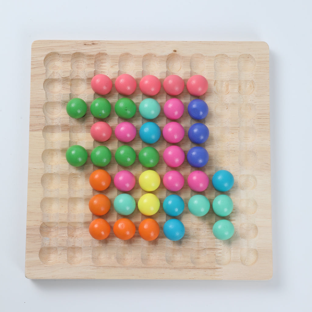 Bead Matching & Tweezer Game for Kids - Focus Skill Training Toy