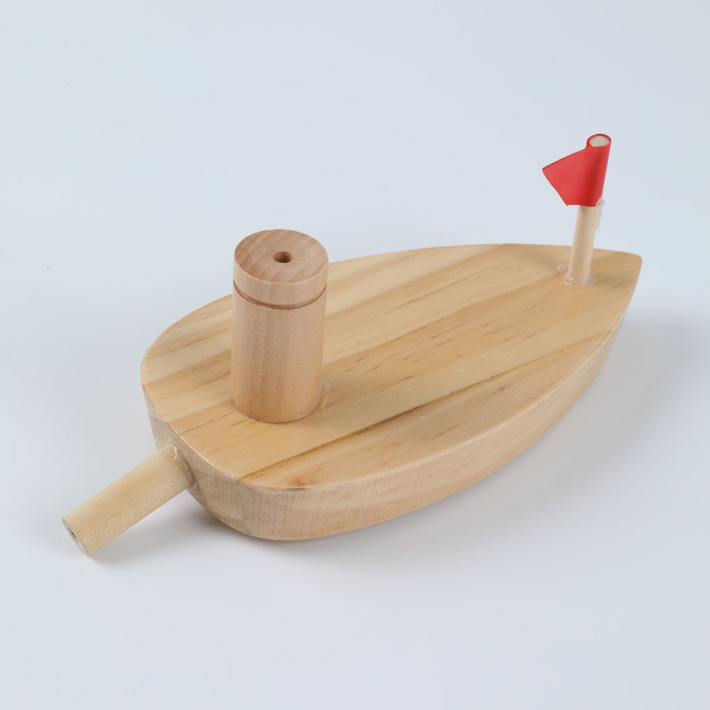Wooden Balloon Boat - Classic Water Play Toy for Kids